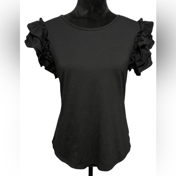 BiB! Tops - Ladies tiered ruffle sleeve shirt